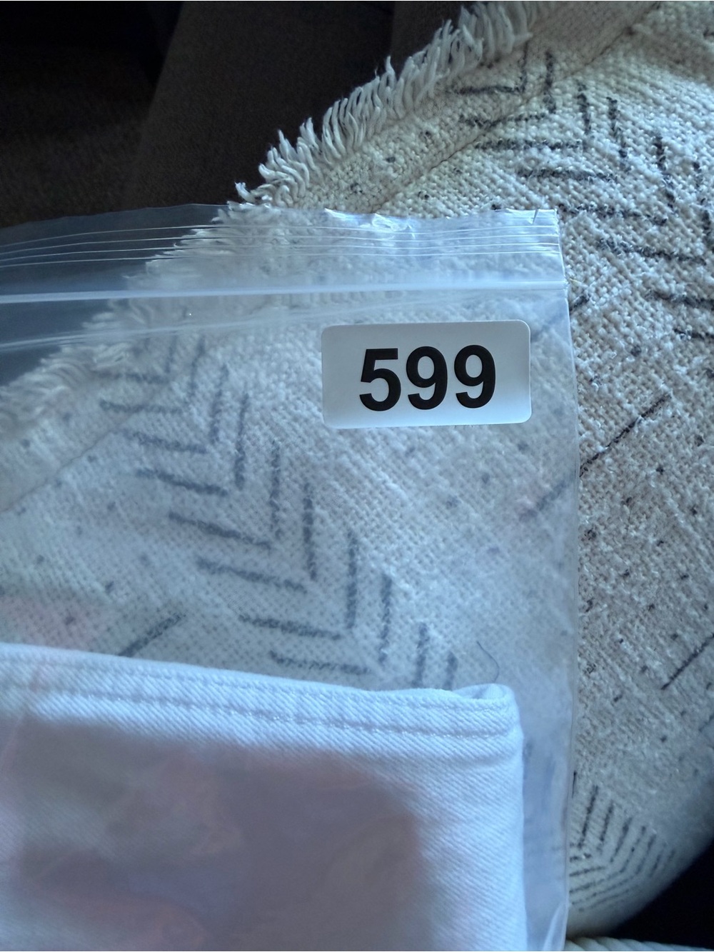 LOFT Fresh Cut Denim Jean Raw Hem Mini Skirt 8 White - Picture 8 of 9